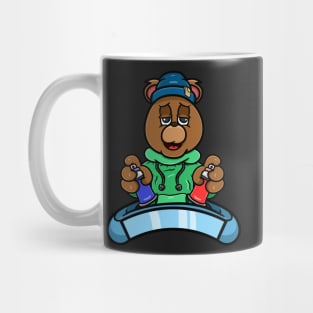 Graffiti Bear Head Cartoon Mug